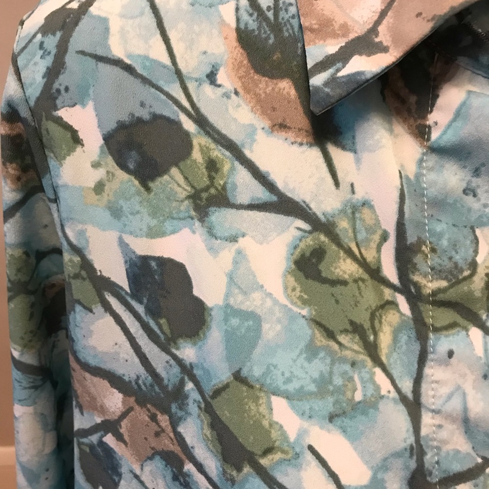 Prologue Patterned Button Down - Picture 2 of 2